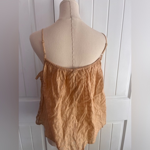 American Eagle Flowy Side Tie Tank Lace Crochet Detail BOHO Size Medium NWT - Picture 4 of 4